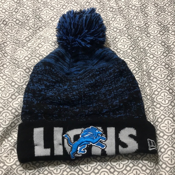detroit lions beanie